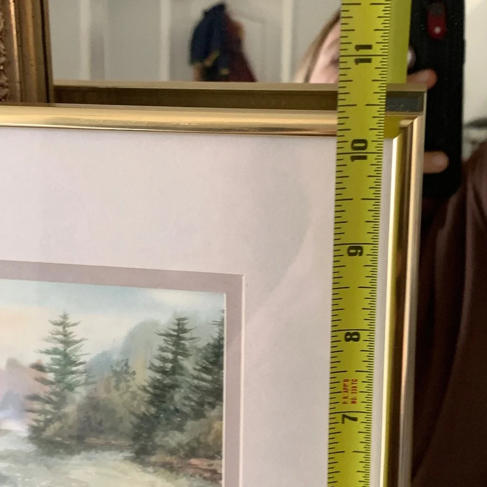 Owen Wexler‎ Winding Road Framed Landscape Lithograph Impressionist Nature Scene